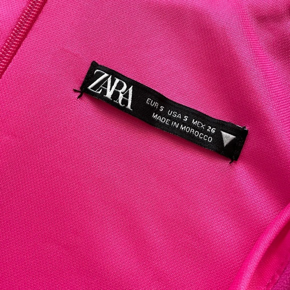 Zara Fuchsia V-Neck Bodysuit - Picture 5 of 6